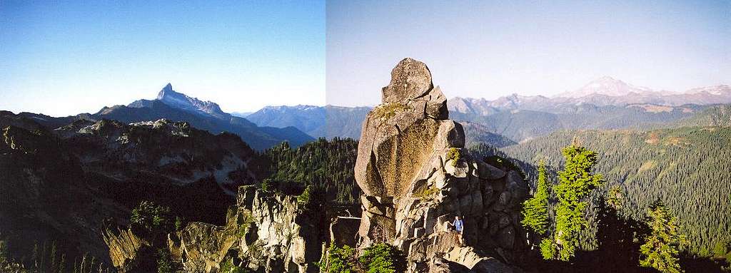 Sloan Peak in the distance at...