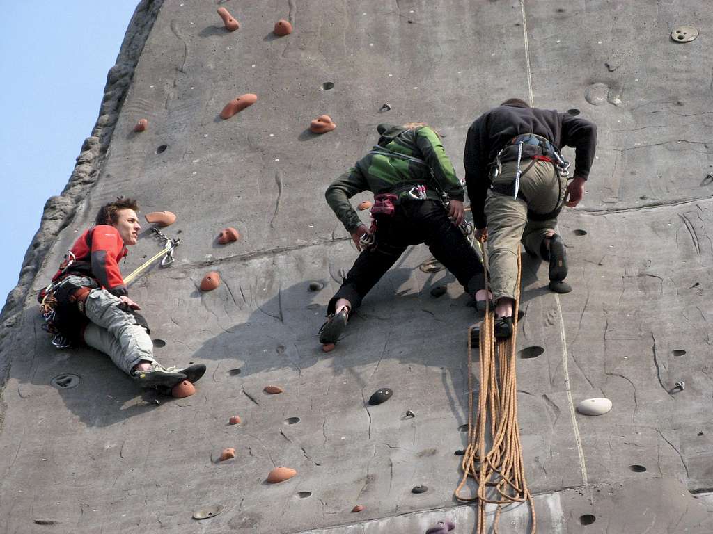 Working as a climbing instructor
