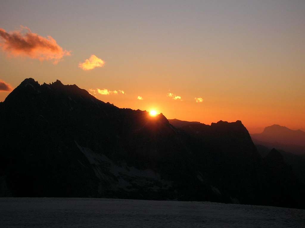 Sunset in Pennine Alps
