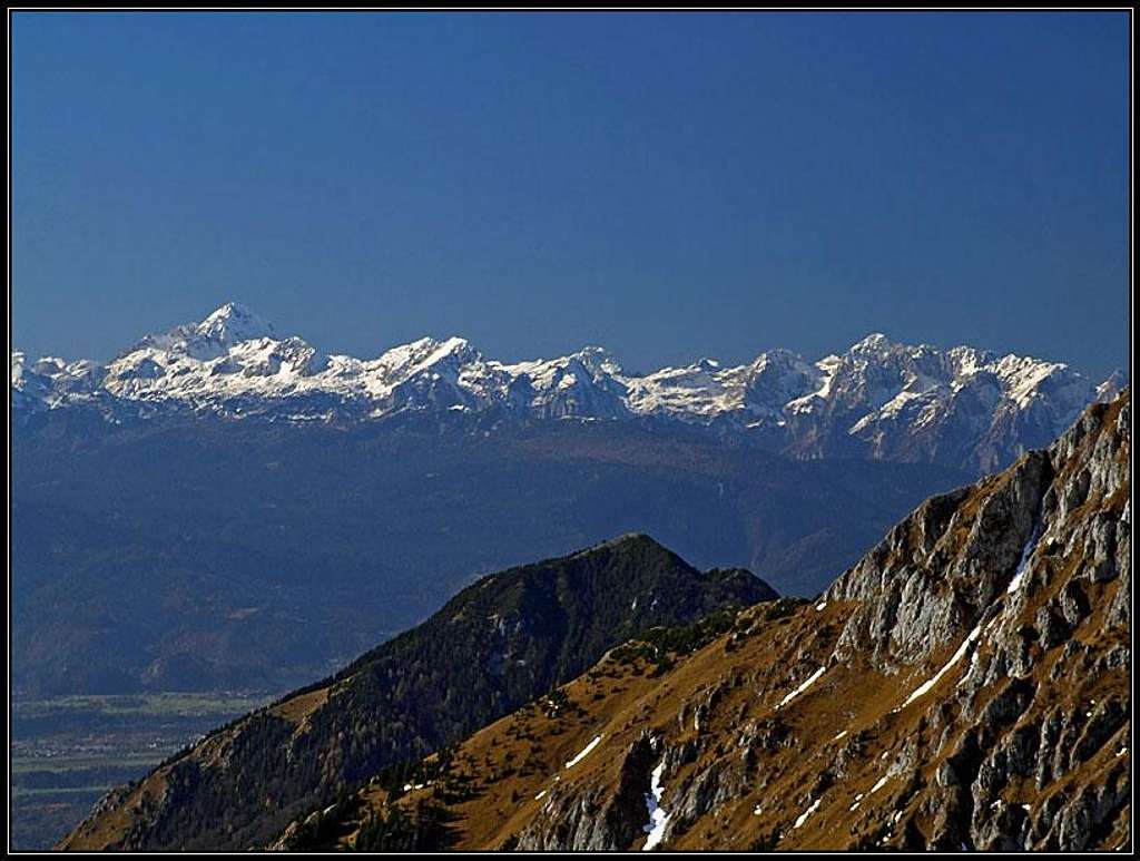Julian Alps from Srednji vrh