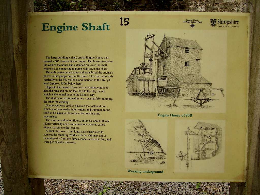 Engine shaft information board