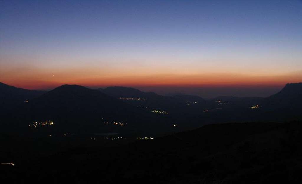 Sunset on the slopes of Psiloritis