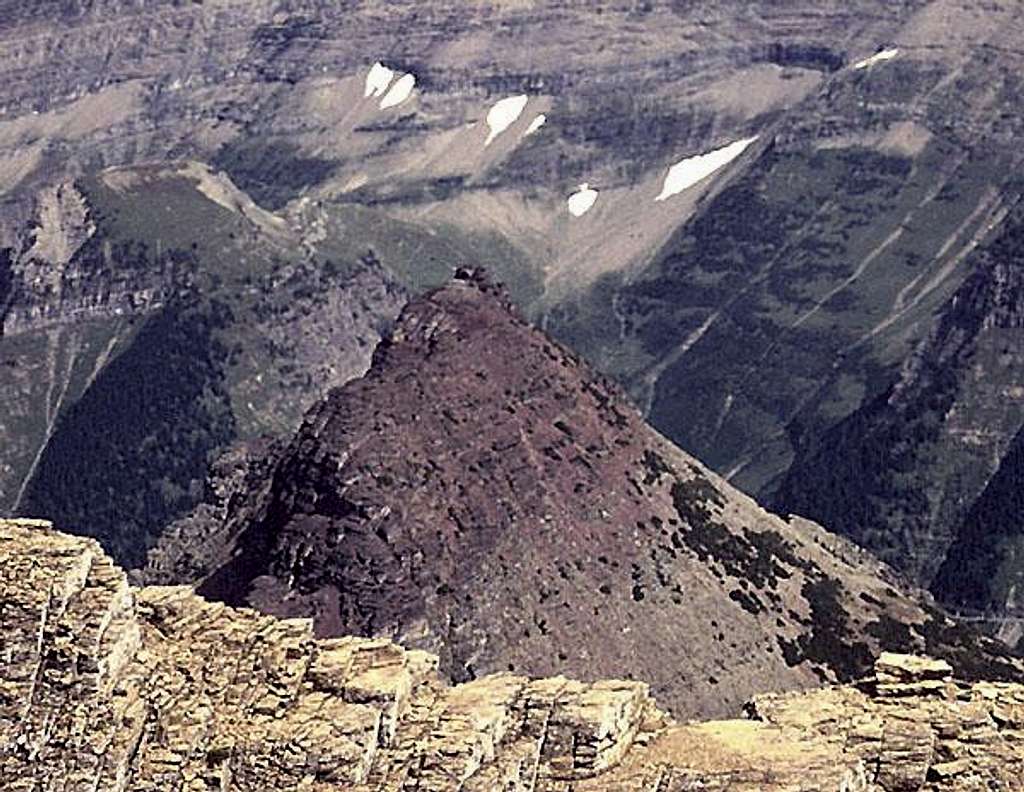 View down on Mount Oberlin from the south