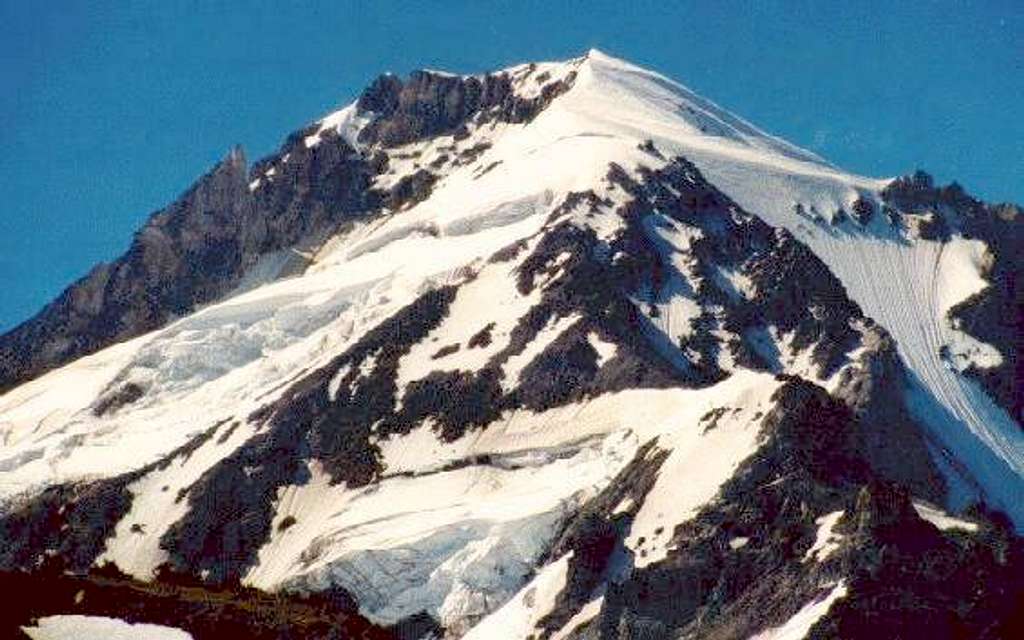 A close view of Mount Hood...