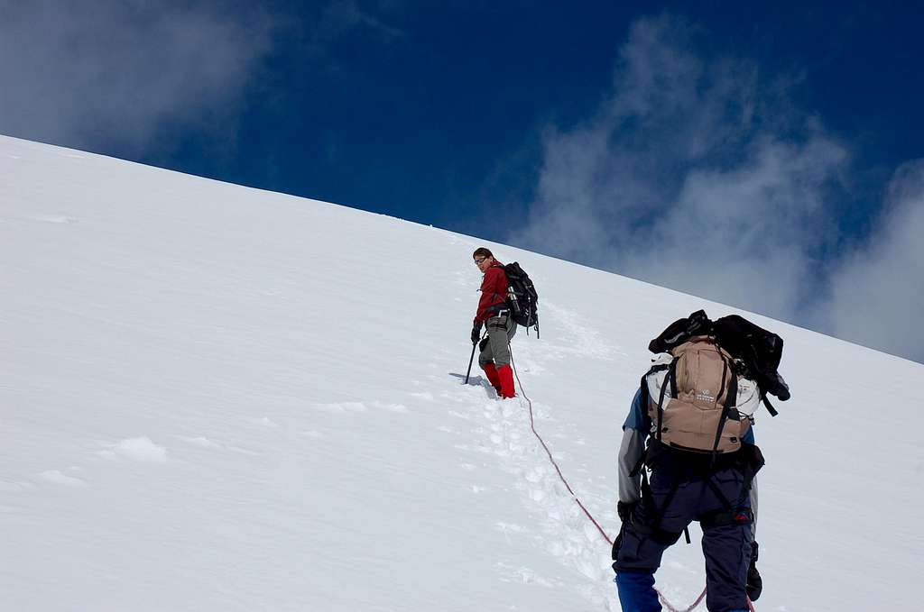 On the glacier