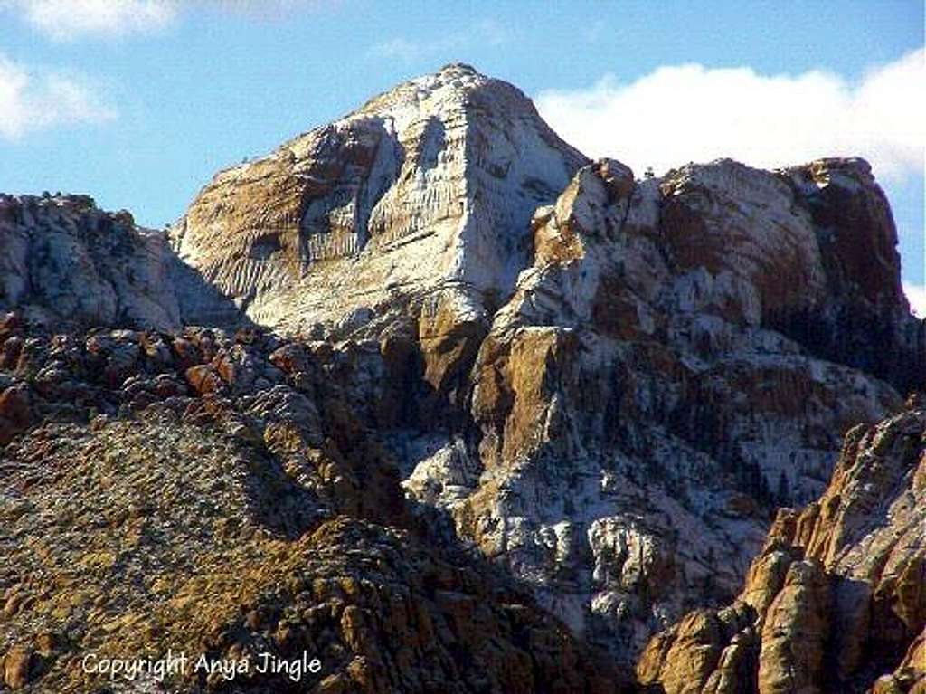 Bridge Mountain in snow