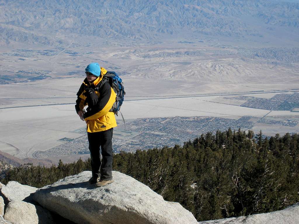 Russian Climber near San Jacinto Peak (10,834')