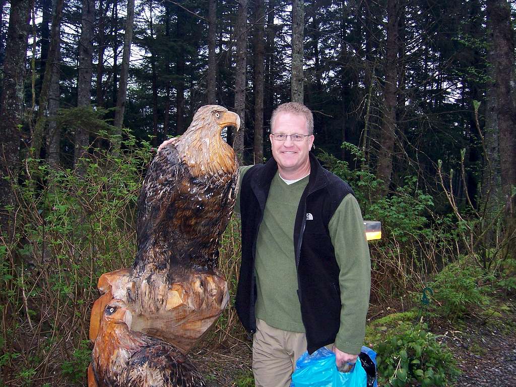 Wood Eagle in Alaska