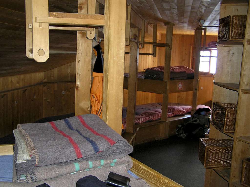 Inside the Dom hut