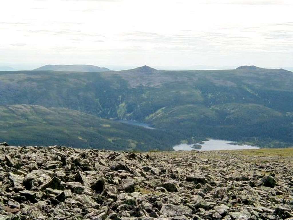 View south from the summit....