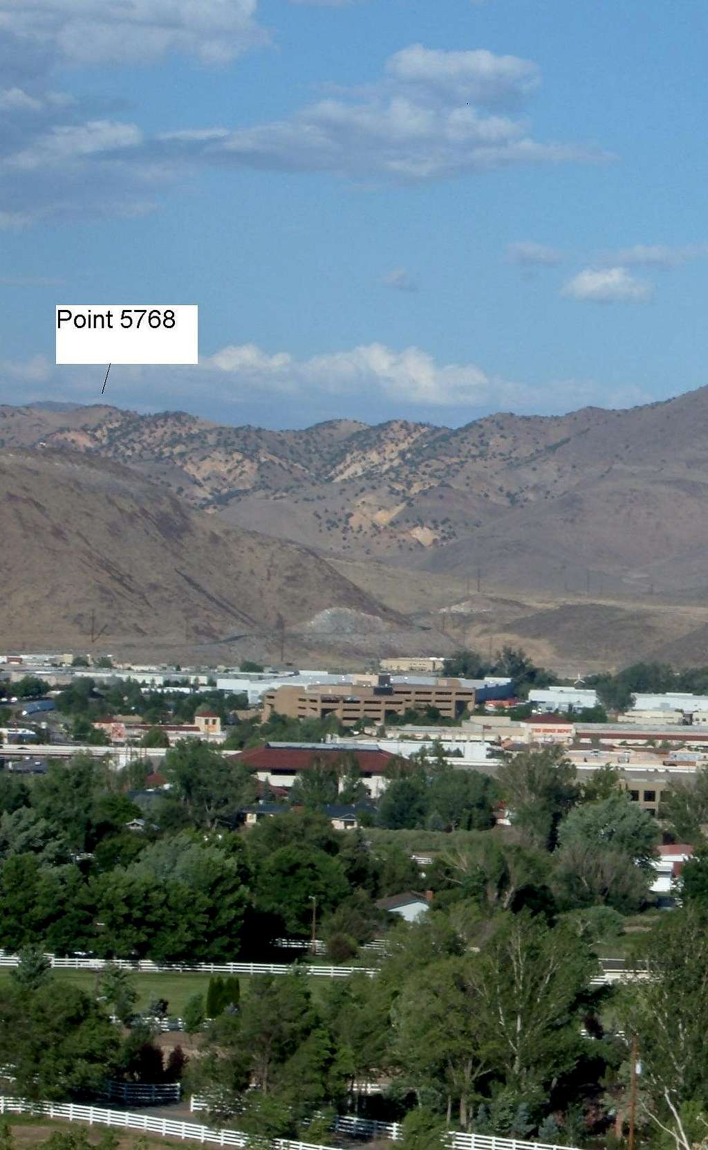 Distant view of the Colored Hills