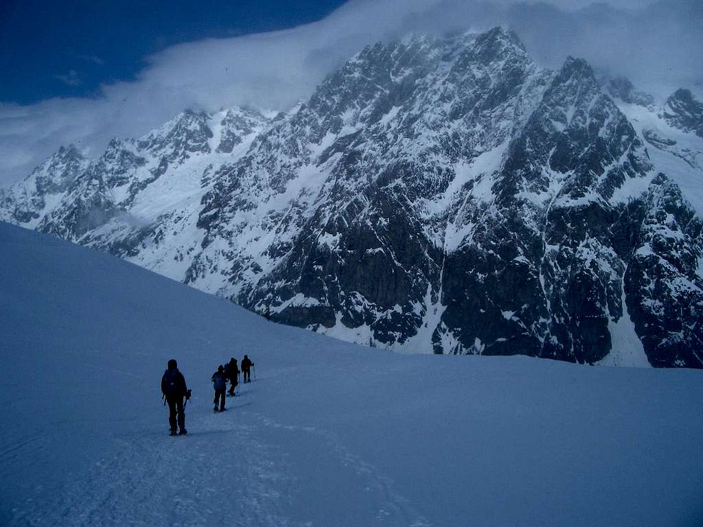 In the sight of Grandes Jorasses