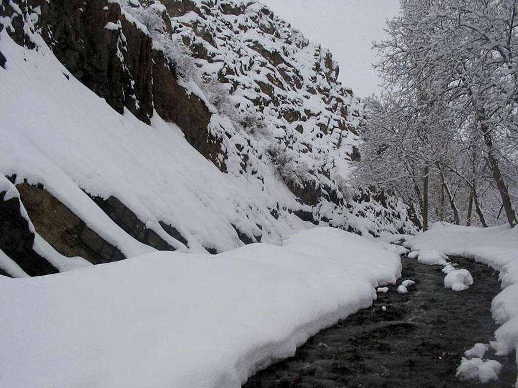 winter , river