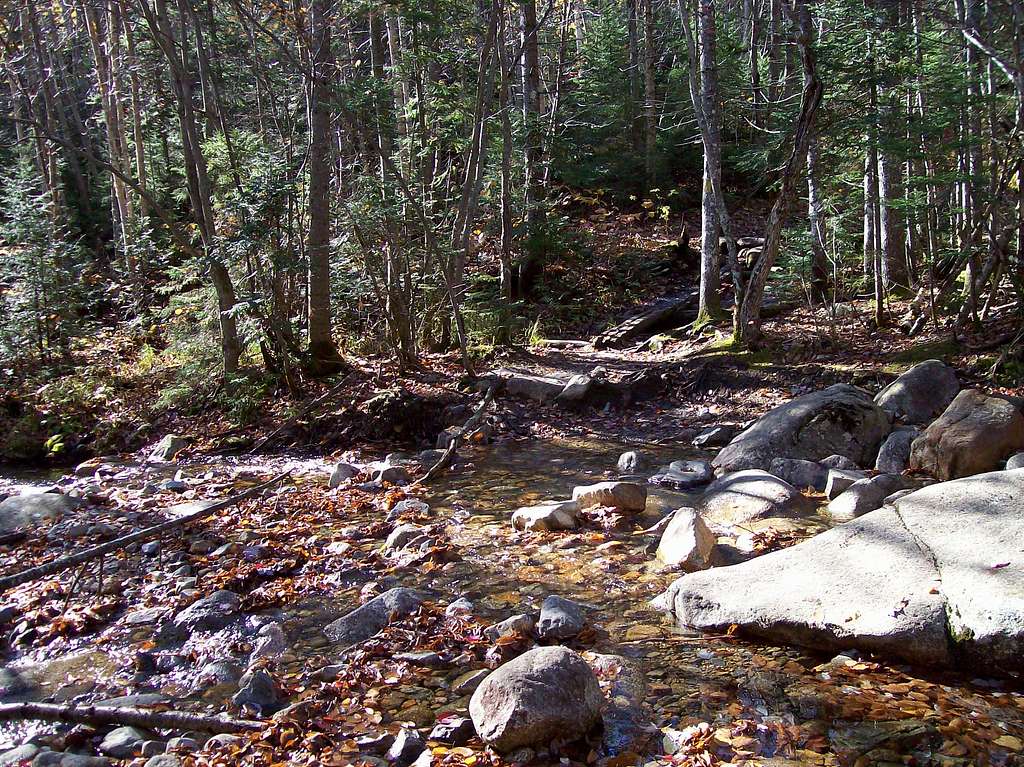 stream crossing on the Avalon trail