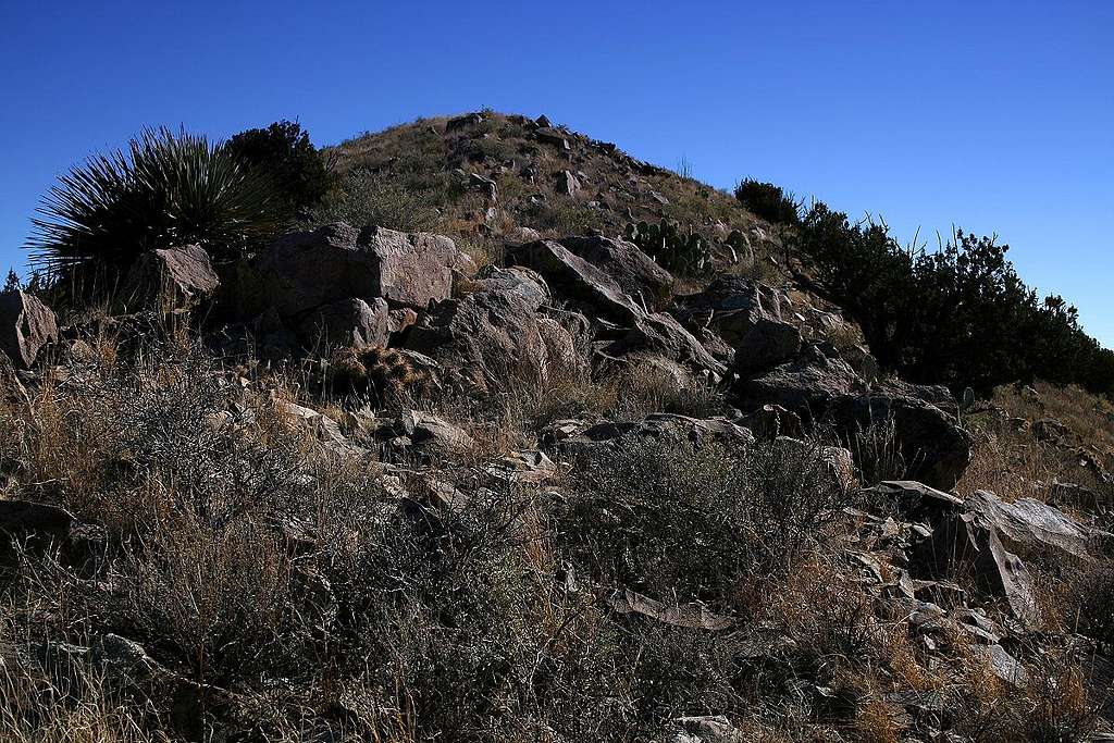 Approaching Cox Peak's summit