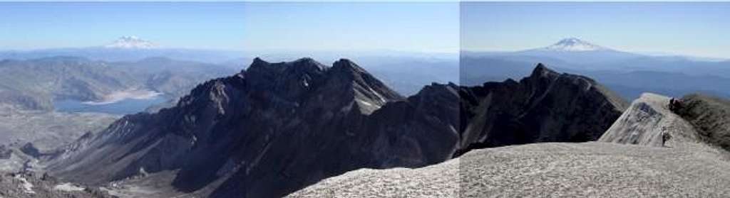 Mt. Rainier and Mt. Adams...