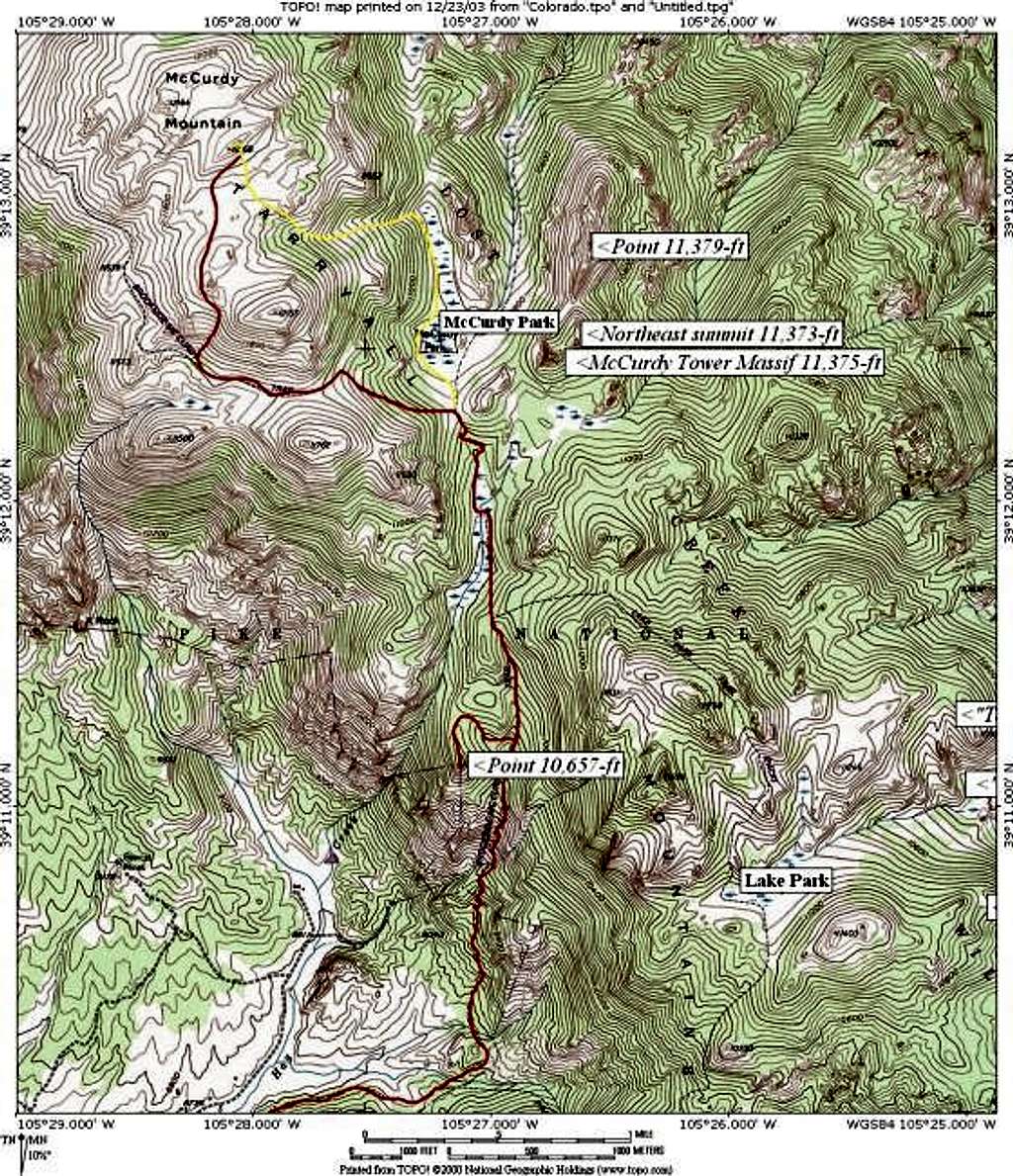 The McCurdy Massif consists...