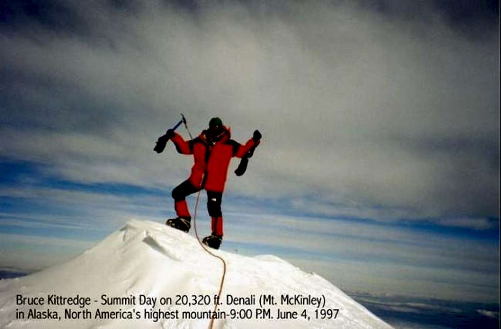 Denali summit during a...