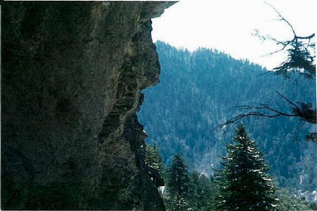 Photo of the alum cave on the...