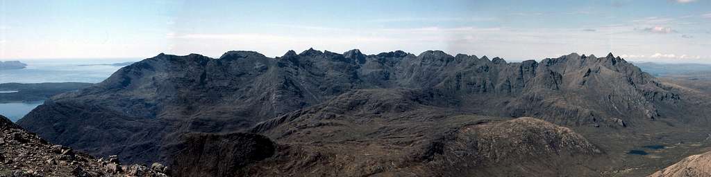 The Black Cuillins From Blaven