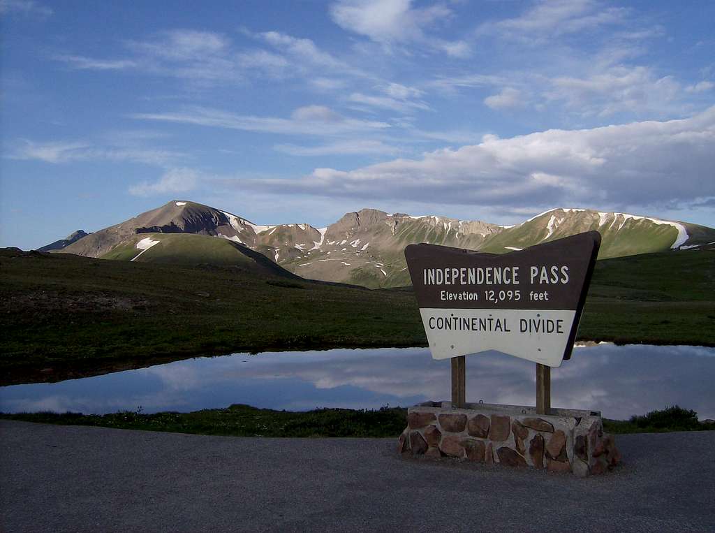 Perfect skies over Independence Pass