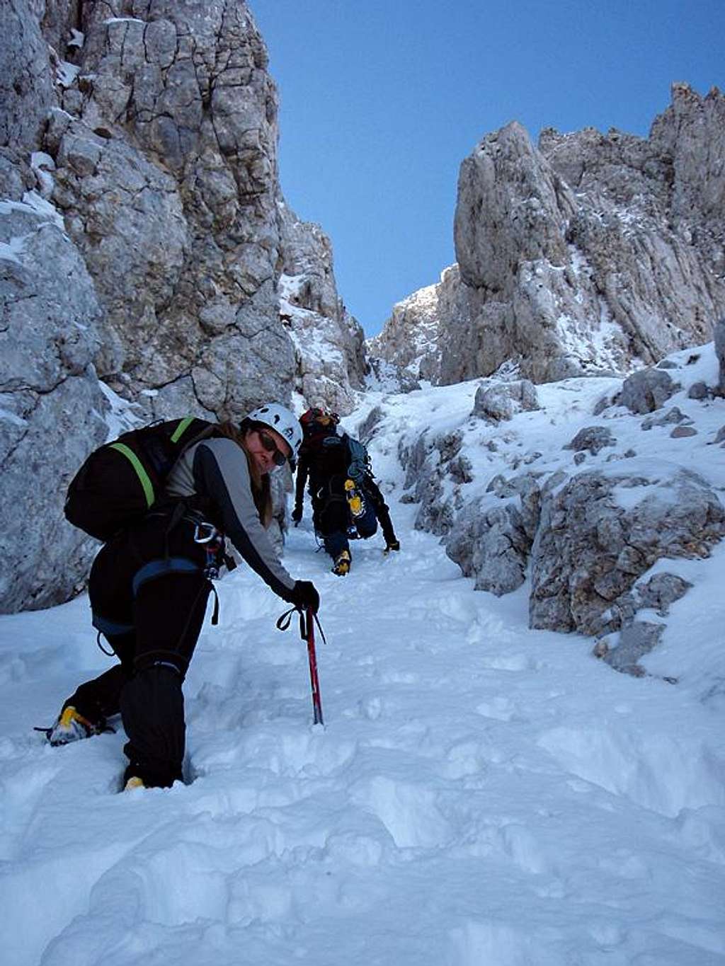 Entering in the couloir