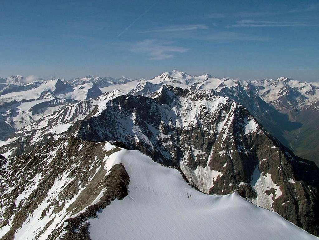 Ötztaler Alpen from top of Hohe Geige