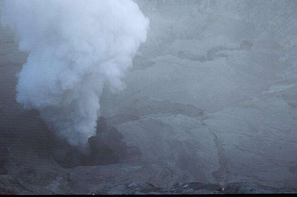 Mt. Bromo, view into the...