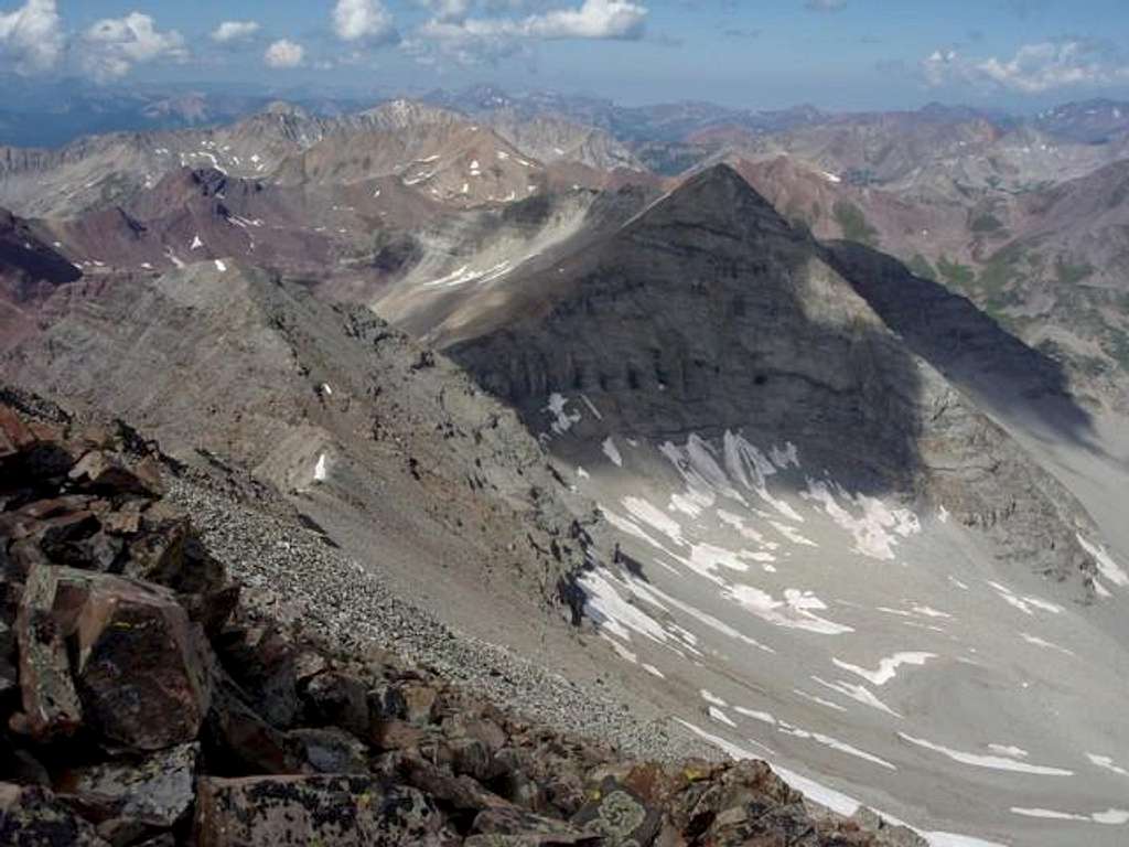 View from Summit of Castle Peak