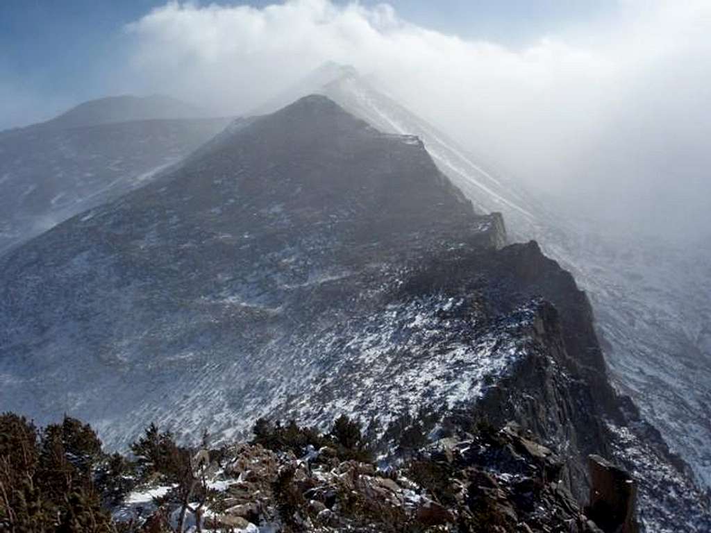 Ridge to Storm Peak from Half Mountain