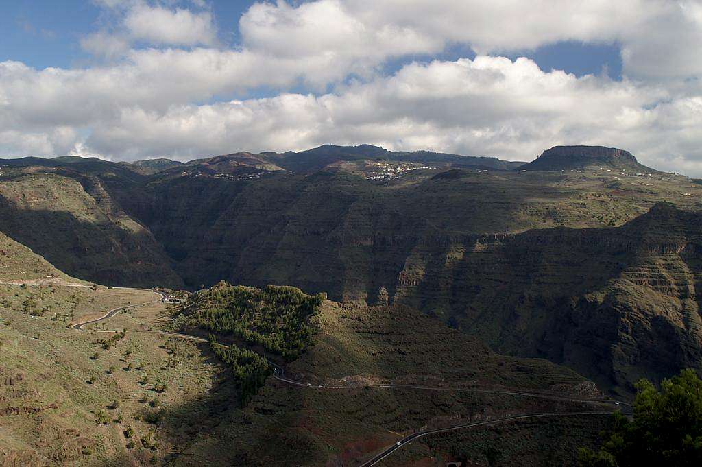 Looking across Valle Gran Rey