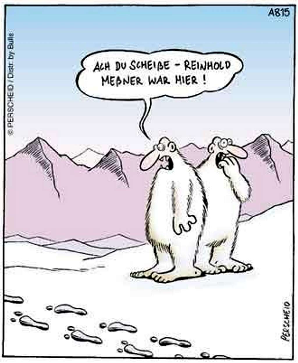 Messner Yeti Humor