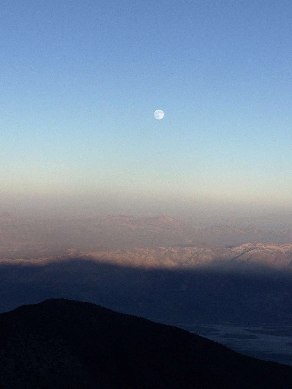 Full Moon Rising over Death Valley