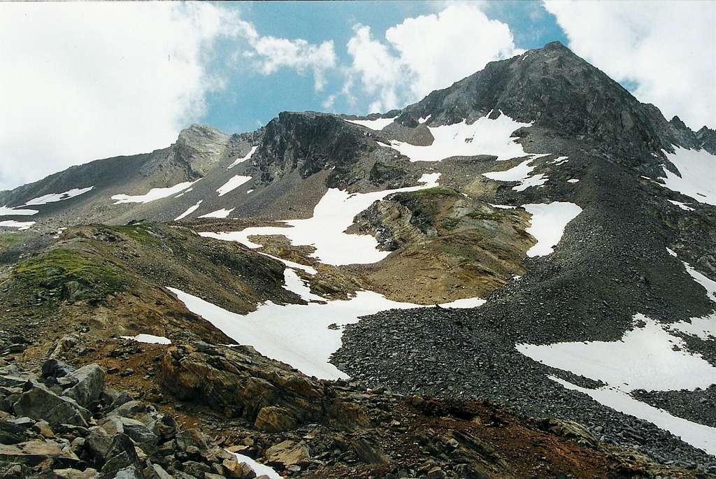 Badet seen from the Glacier du Pays Bache