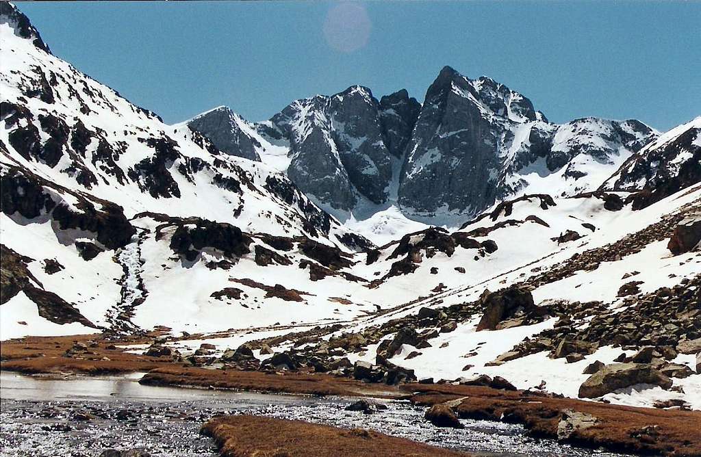 Classic View of the North Face in April