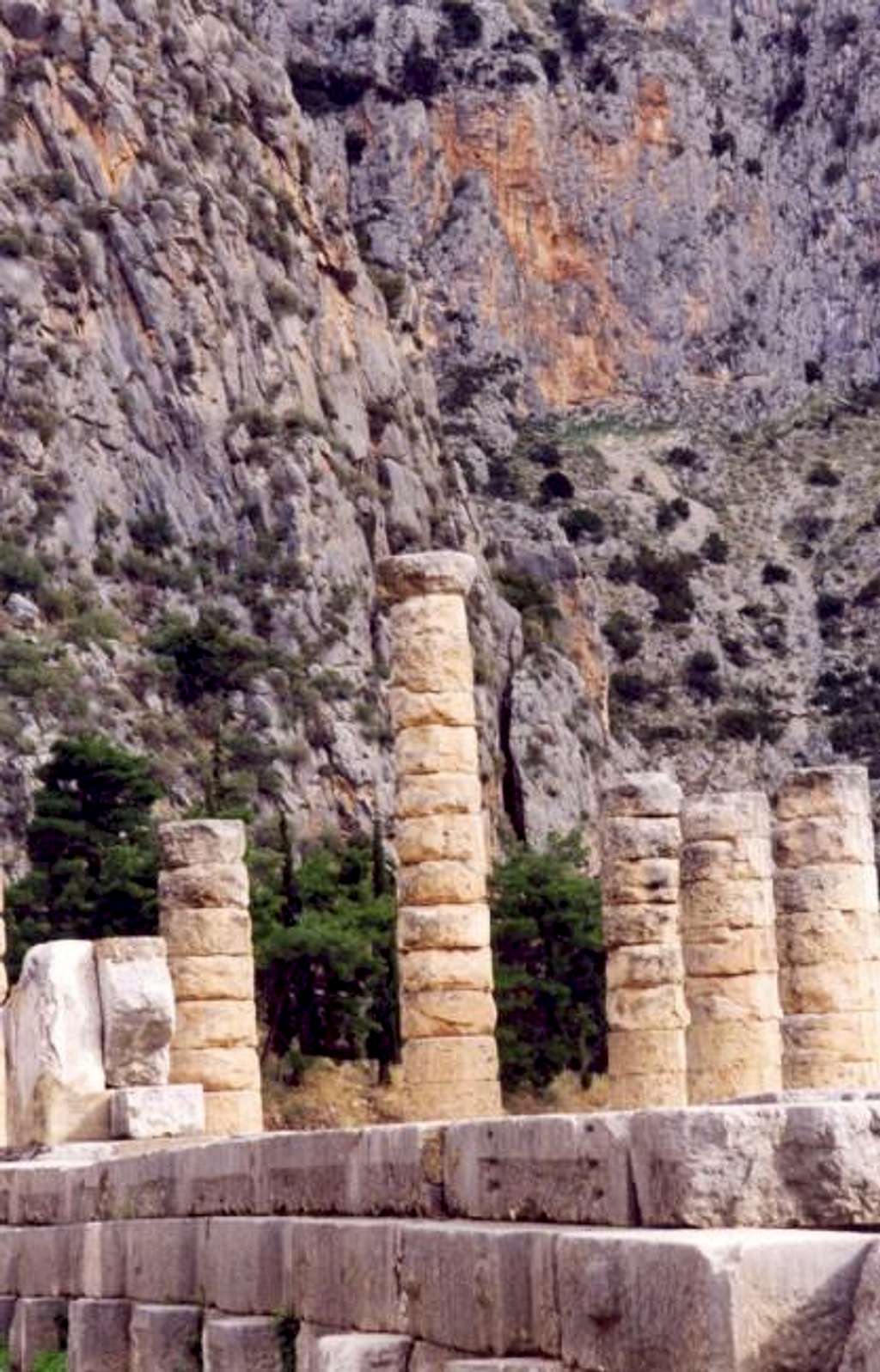Apollo's temple in Delphi...