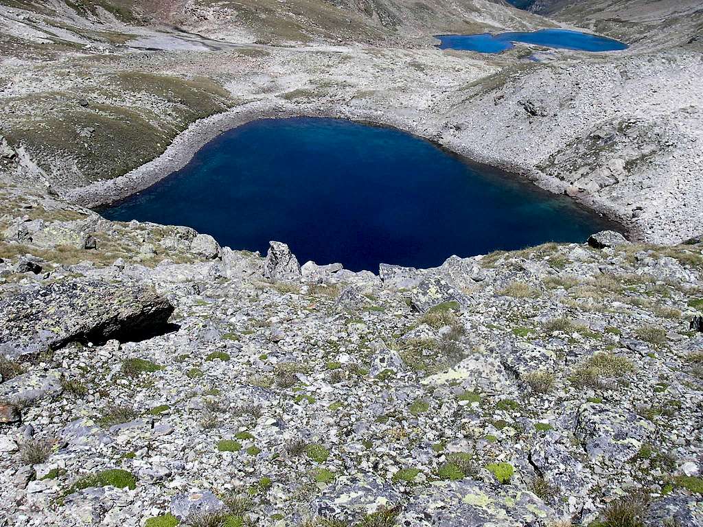 Lake nearby  Piz Paradisin 3302m