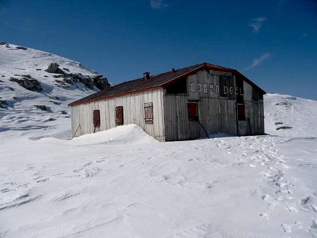 Mountain hut Sitnik, February...