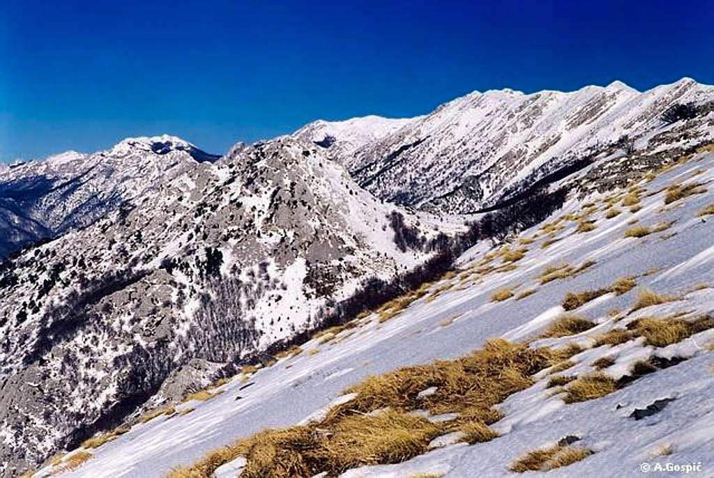 Debelo Brdo ascent view