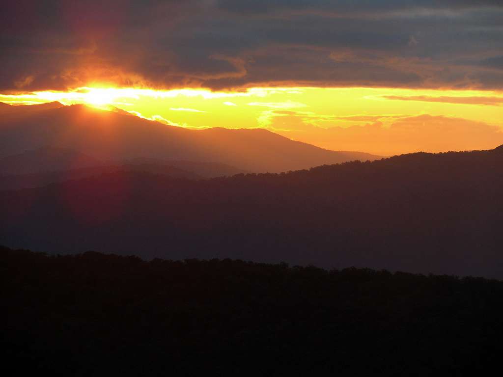 Sunset at Linville Gorge