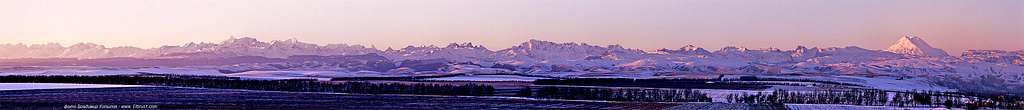 North side Caucasus panorama...