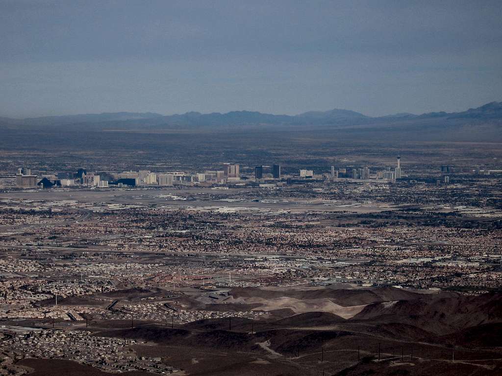 View of the Strip and valley