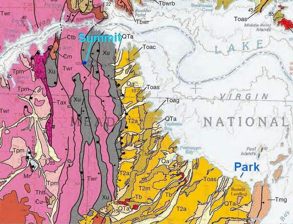 Arch Mountain Geologic Map