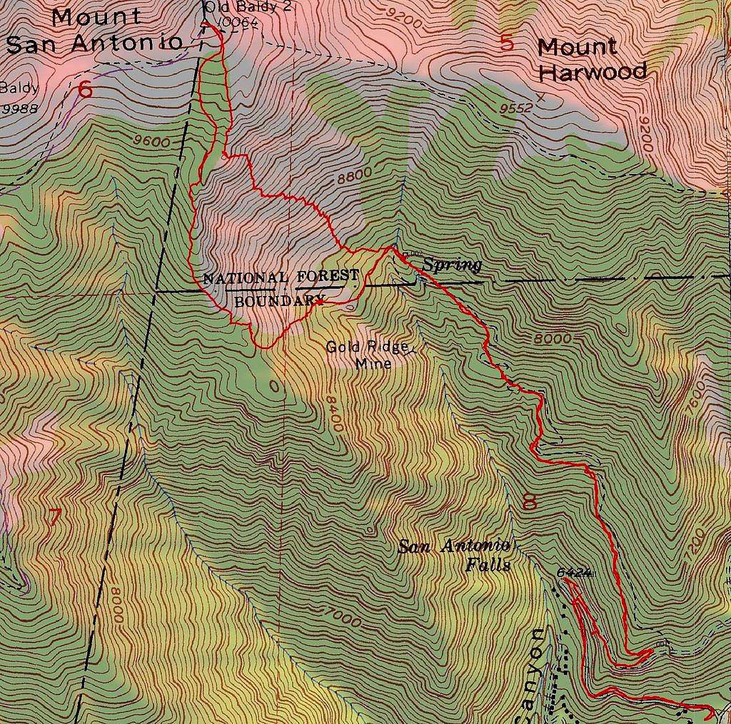 Mount Blady Topo Map