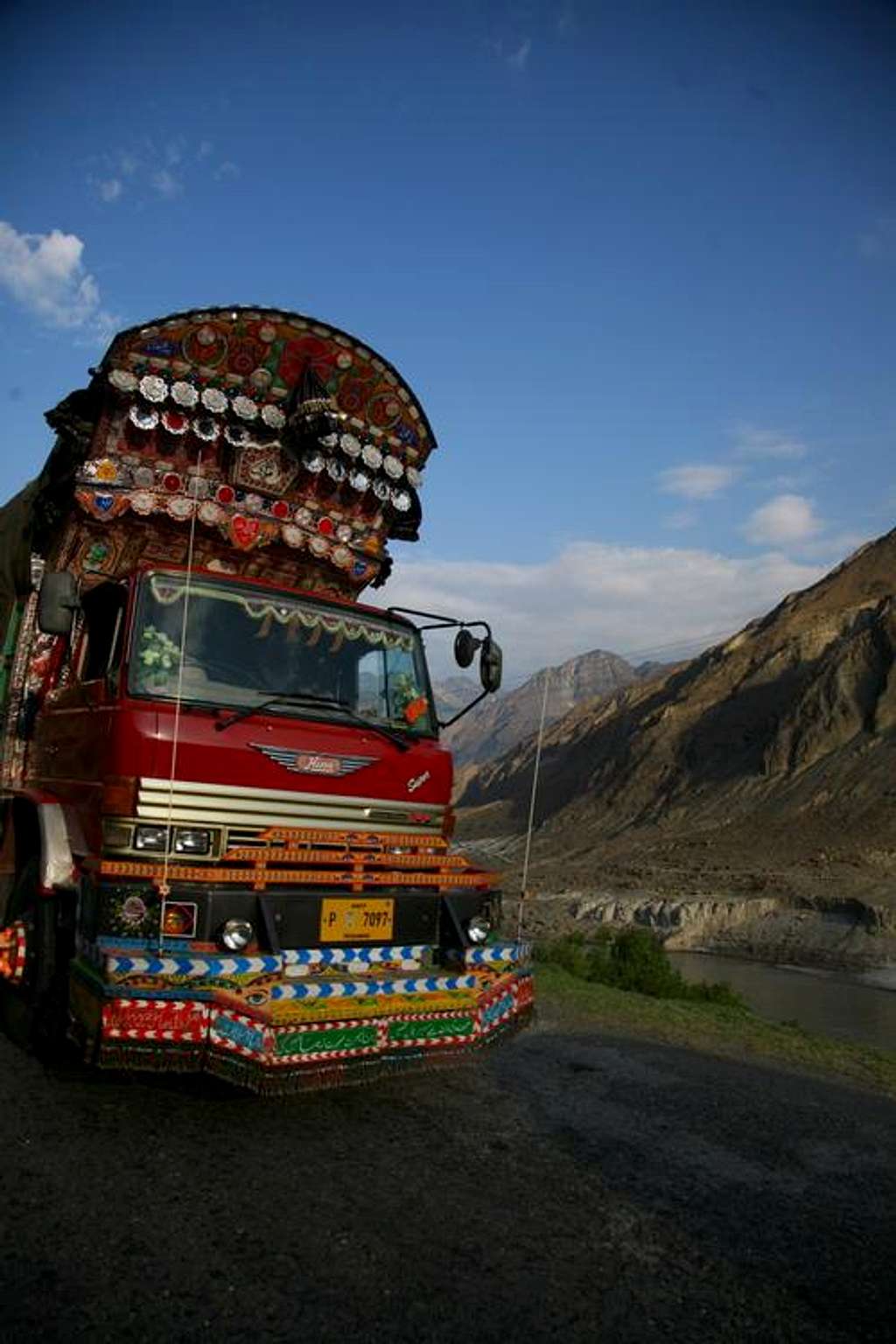 Truck On KKH, Karakoram., Pakistan