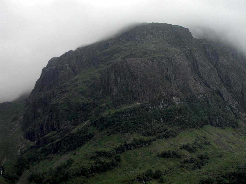 Scottish mountain in the clouds