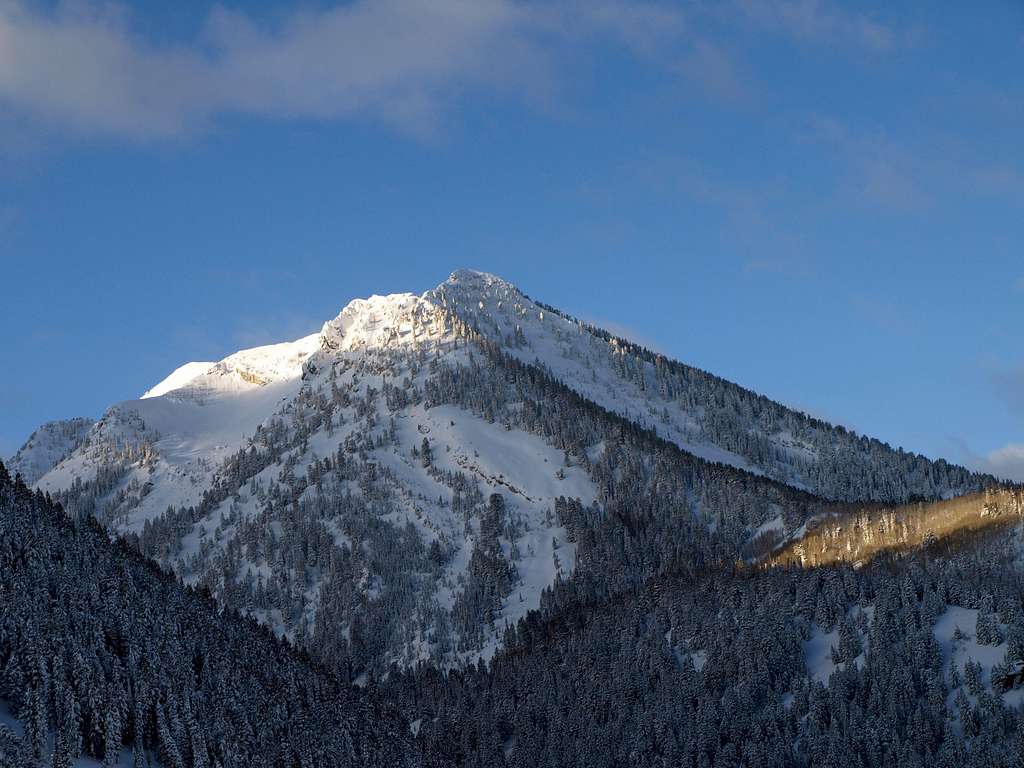 bluebird morning on Kessler Peak