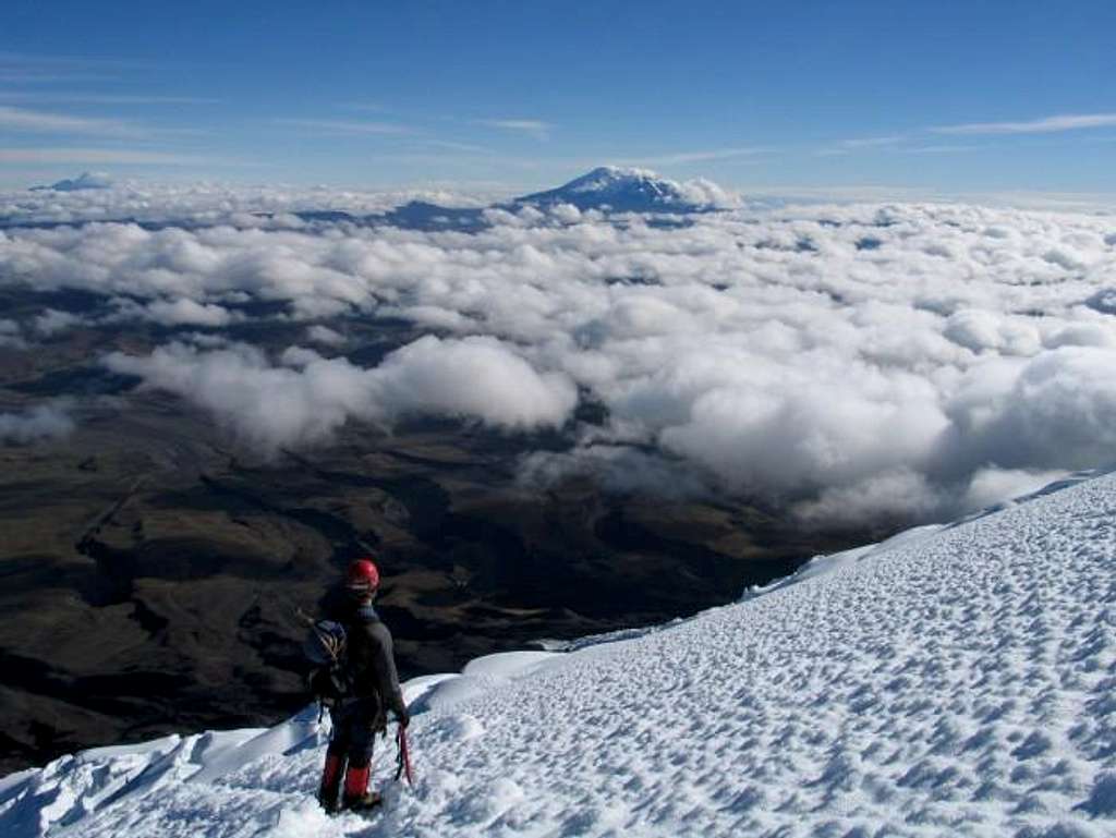 Descending Cotopaxi with...