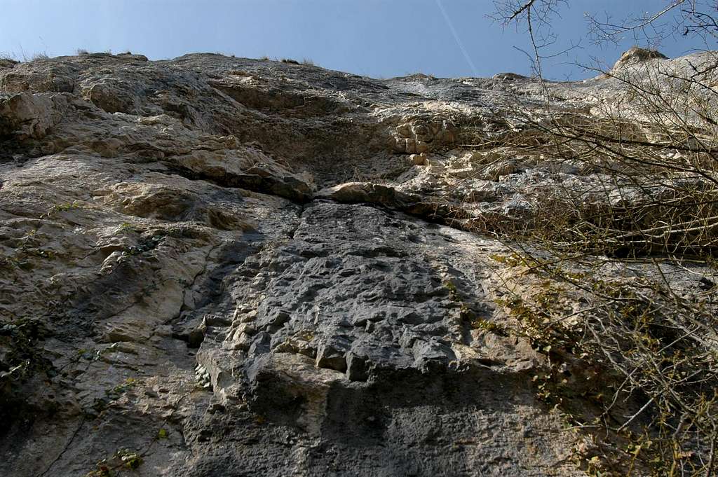 Combe Portaut cliff