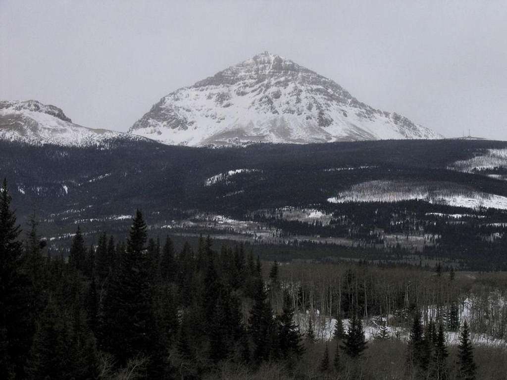 Dark winter day on the Rocky Mountain Front...
